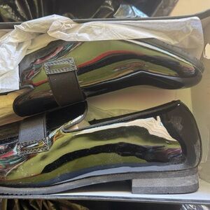 New Adams Black and Red Camouflage Shoes